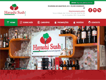 Tablet Screenshot of hayashisushi.com.br